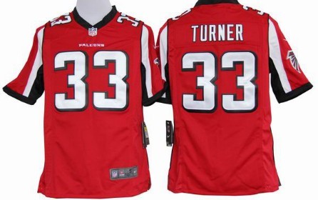 NFL Red Atlanta Falcons 33 Running Back Michael Turner Game Jersey
